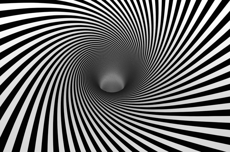 Getty Images Black and white optical illusion
