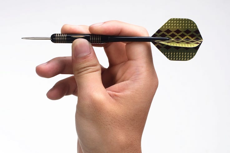 Dart, Right Hand, Throw Dart, Right Hand, Throw