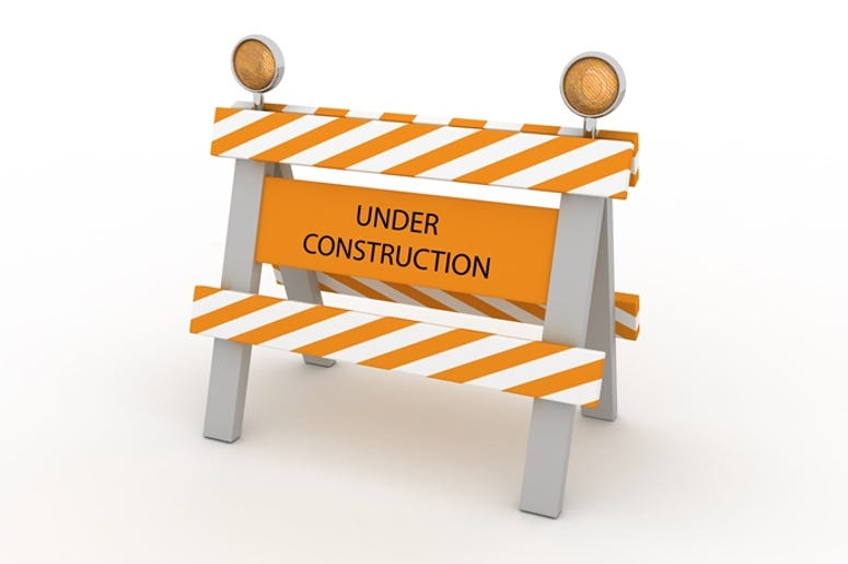 Concept image representing work in progress, under construction,... Concept image representing work in progress, under construction,...