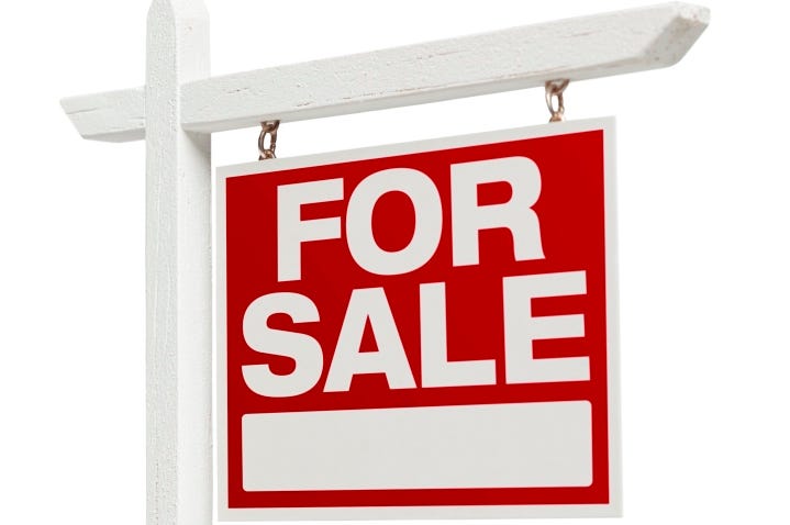 Home For Sale Real Estate Sign with Clipping Path Home For Sale Real Estate Sign with Clipping Path