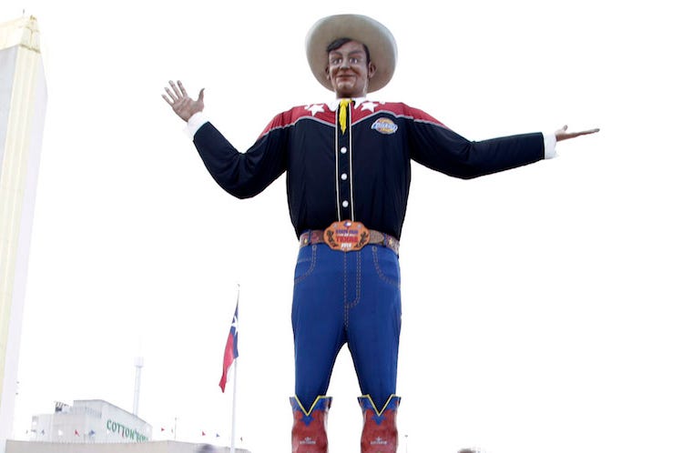 Big Tex, State Fair of Texas, Texas, OU, 2018 Big Tex, State Fair of Texas, Texas, OU, 2018
