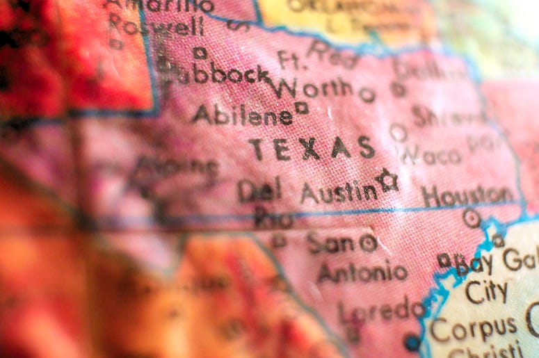 Map of Texas Map_Texas
