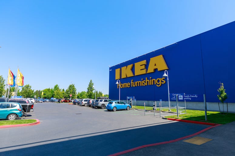 IKEA, Facade, Store, Entrance, Parking Lot IKEA, Facade, Store, Entrance, Parking Lot