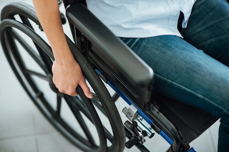 Wheelchair, Wheel, Female, Hand Wheelchair, Wheel, Female, Hand