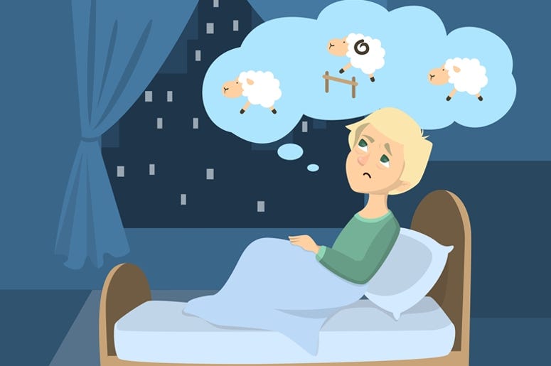 Man with insomnia. Man with insomnia.