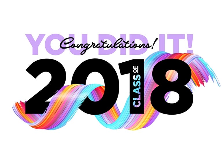Congratulations Graduates Class of 2018 Vector Logo. Congratulations Graduates Class of 2018 Vector Logo.