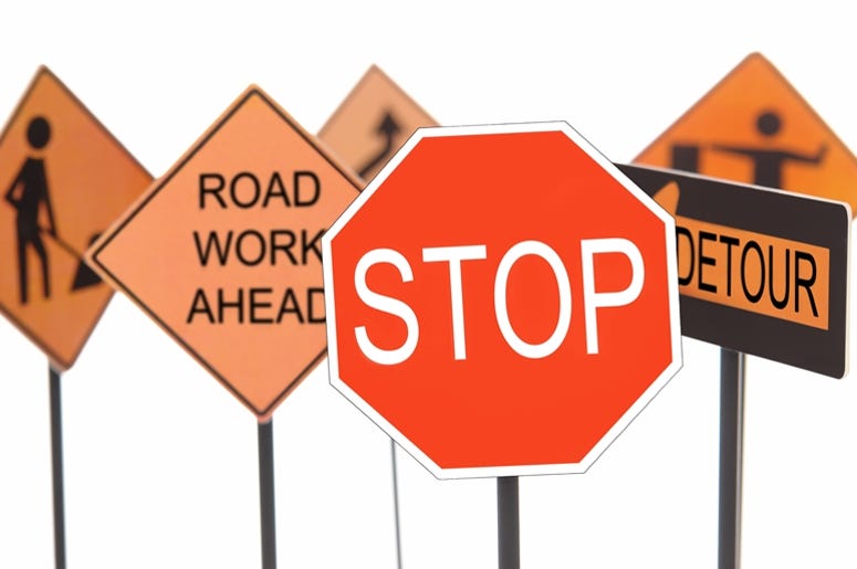 Road construction signs Road construction signs