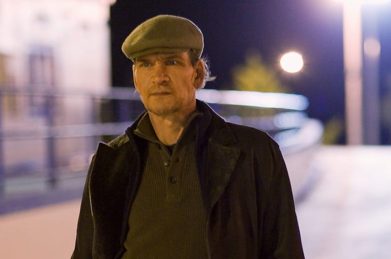 Patrick Swayze, Filming, The Beast, Chicago, Night Patrick Swayze, Filming, The Beast, Chicago, Night