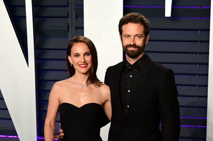 Caption: 2/24/2019 - Natalie Portman and Benjamin Millepied attending the Vanity Fair Oscar Party held at the Wallis Annenberg Center for the Performing Arts in Beverly Hills, Los Angeles, California, USA Caption: 2/24/2019 - Natalie Portman and Benjamin Millepied attending the Vanity Fair Oscar Party held at the Wallis Annenberg Center for the Performing Arts in Beverly Hills, Los Angeles, California, USA