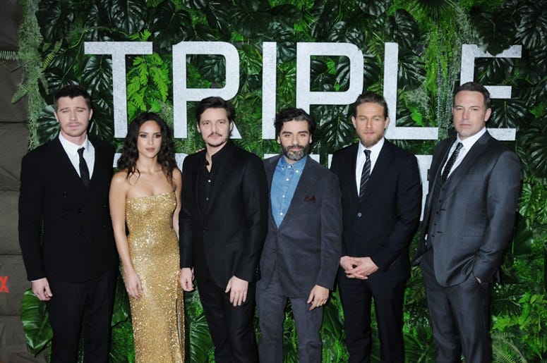 03 March 2019 - New York, New York - CAST. The World Premiere of "Triple Frontier" at Jazz at Lincoln Cente 03 March 2019 - New York, New York - CAST. The World Premiere of "Triple Frontier" at Jazz at Lincoln Cente