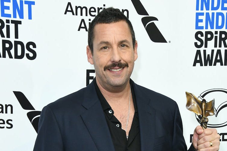 Adam Sandler, Film Independent Spirit Awards, 2020, Mustache Adam Sandler, Film Independent Spirit Awards, 2020, Mustache