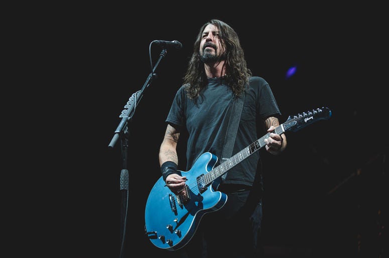 Dave Grohl and the Foo Fighters perform during the CalJam17 Dave Grohl and the Foo Fighters perform during the CalJam17