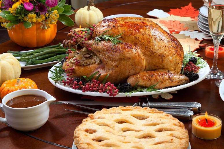 Thanksgiving Dinner, Turkey, Pie, Meal, Table Thanksgiving Dinner, Turkey, Pie, Meal, Table