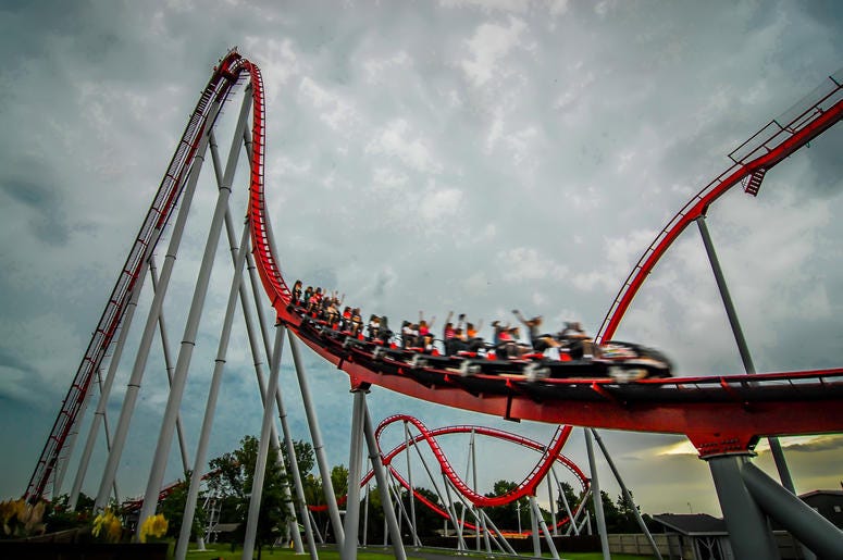 (digidreamgrafix/ iStock/ Getty Images Plus) roller coaster amusement park ride