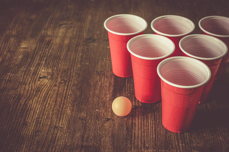 Beer Pong, Red Solo Cups, Party Beer Pong, Red Solo Cups, Party