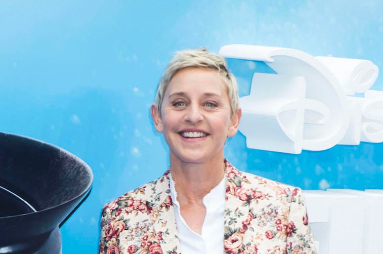 Ellen DeGeneres, Red Carpet, Smile, Floral Shirt Ellen DeGeneres, Red Carpet, Smile, Floral Shirt