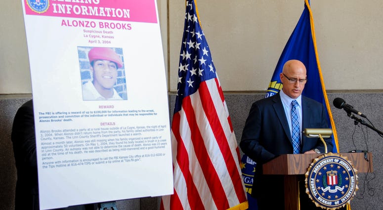 FBI Special Agent in Charge Timothy Langan speaks at a news conference in Kansas City, Kansas FBI Special Agent in Charge Timothy Langan speaks at a news conference in Kansas City, Kansas