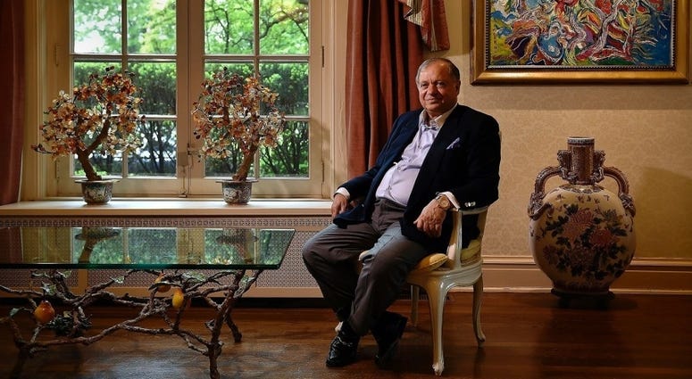 Farhad Azima in his home in Kansas City, Missouri
