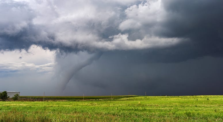 Tornado in Kansas Field