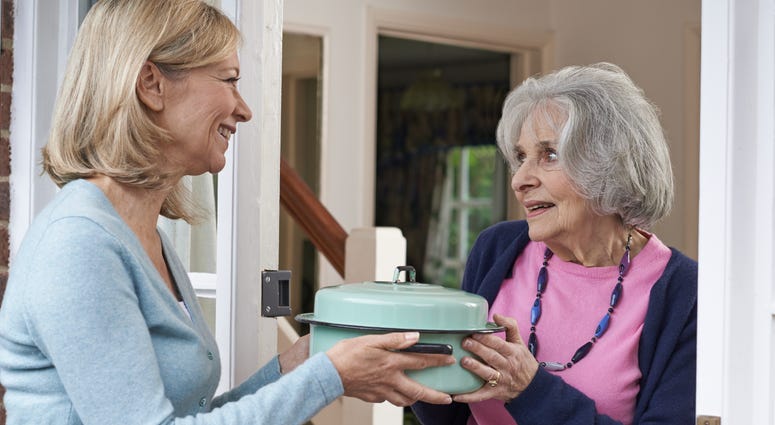 Meal delivery service for senior citizen