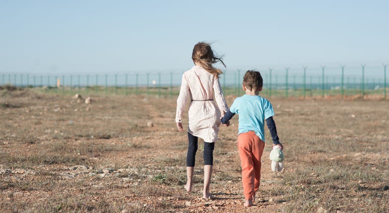 Migrant children at U.S.-Mexico border