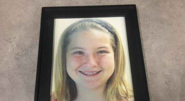 A picture of 11-year-old Blaire Shanahan-Lane, smiling
