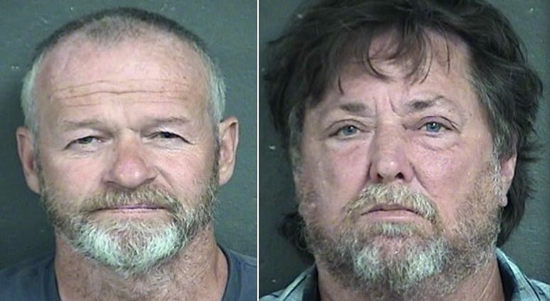 John Zalsman and David Hughes mugshots after they were indicted by the Kansas Attorney General