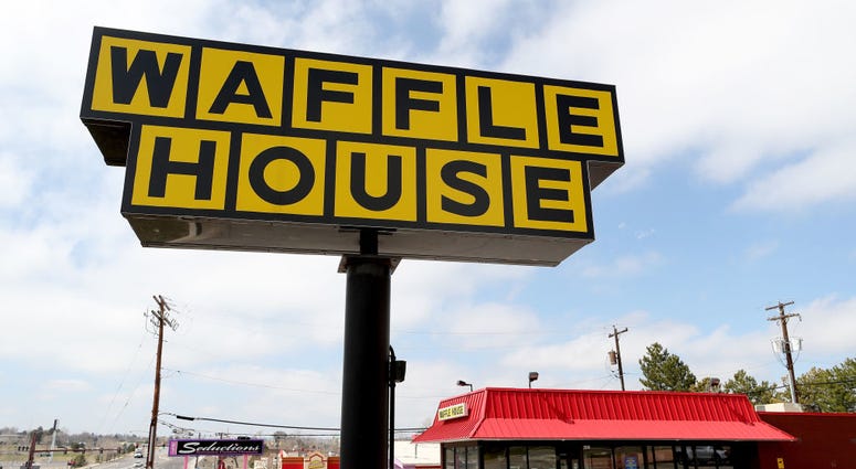 The exterior and sign of a Waffle House restaurant in Colorado. File photo