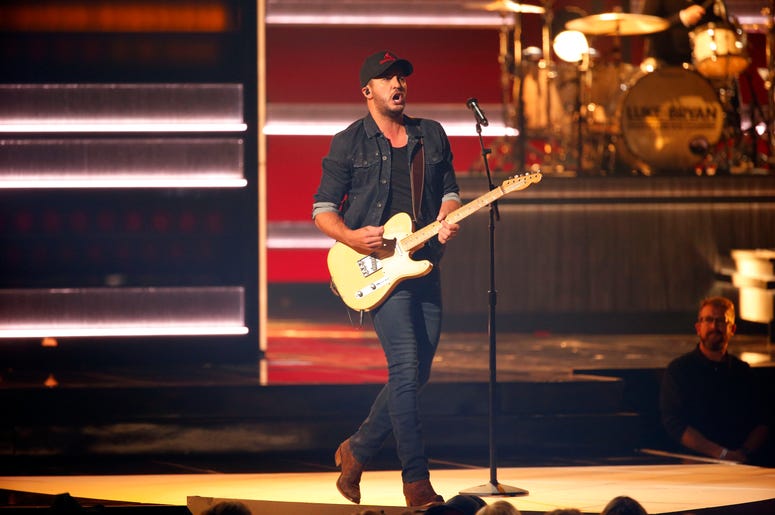 Luke Bryan appears on the 52nd Annual CMA Awards at the Bridgestone Arena on November 14, 2018 in Nashville, Tennessee Luke Bryan appears on the 52nd Annual CMA Awards at the Bridgestone Arena on November 14, 2018 in Nashville, Tennessee