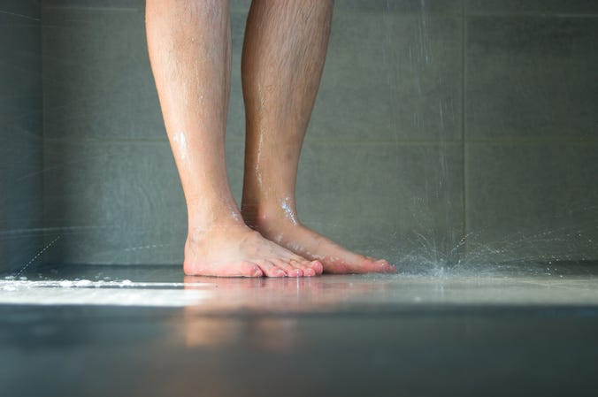 Peeing in the shower Peeing in the shower