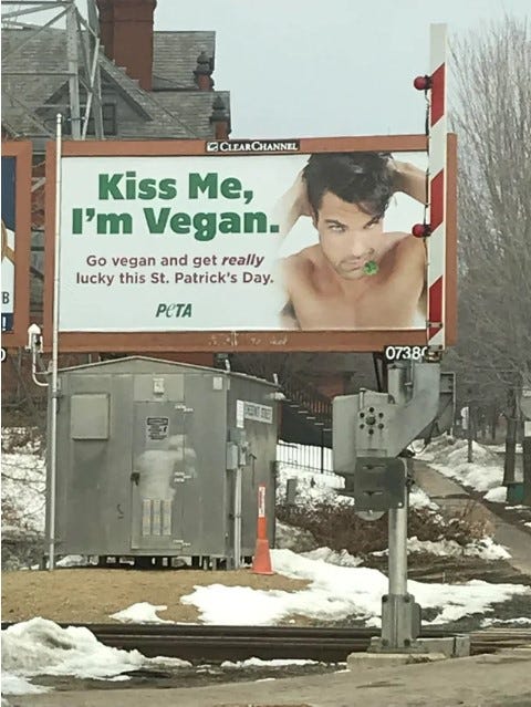 PETA bilboard PETA bilboard