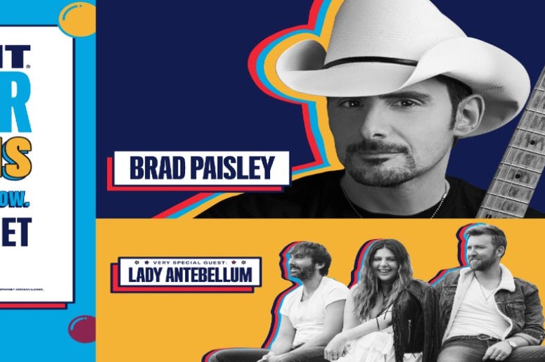 Bud Light Seltzer Sessions Bud Light is proud to continue its “Bud Light Seltzer Sessions: Your Flavor. Your Show.”, Brad Paisley, Lady Antebellum