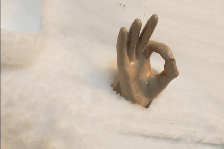 family buried in snow family buried in snow