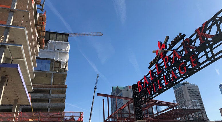 Ball Park Village construction in St. Louis