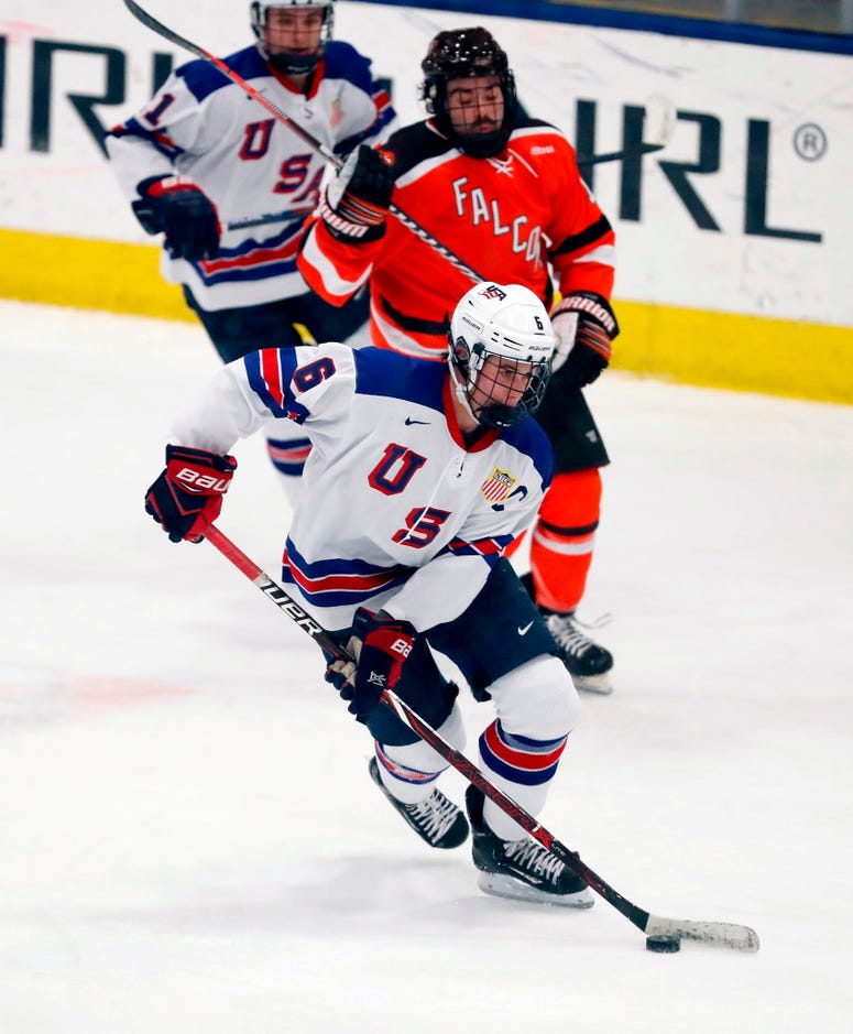 ack Hughes, expected to be a top pick in the next NHL hockey draft