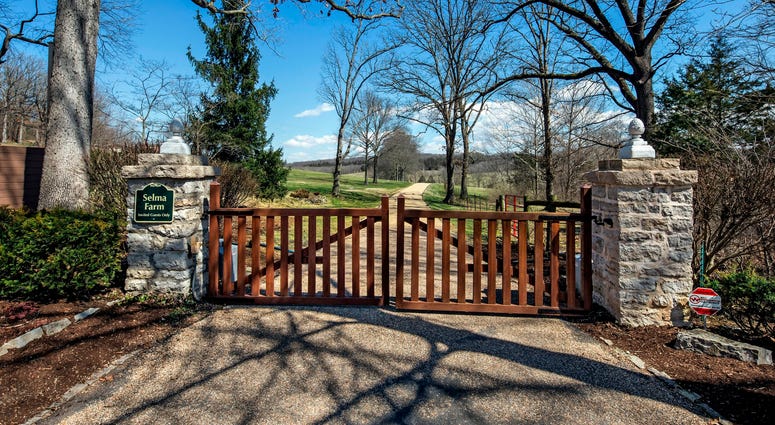 Front gates of the estate