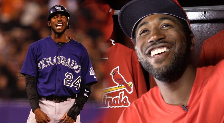 Dexter Fowler of the St. Louis Cardinals. Dexter Fowler of the St. Louis Cardinals.