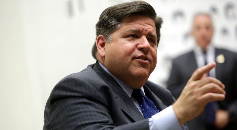 Illinois gubernatorial candidate J.B. Pritzker speaks during a round table discussion with high school students at a creative workspace for women on October 1, 2018 in Chicago, Illinois.