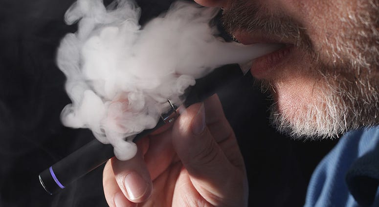 man vaping