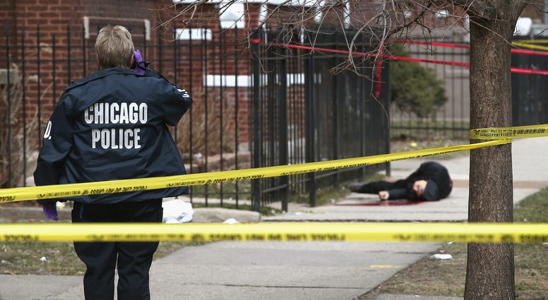Chicago Police crime scene