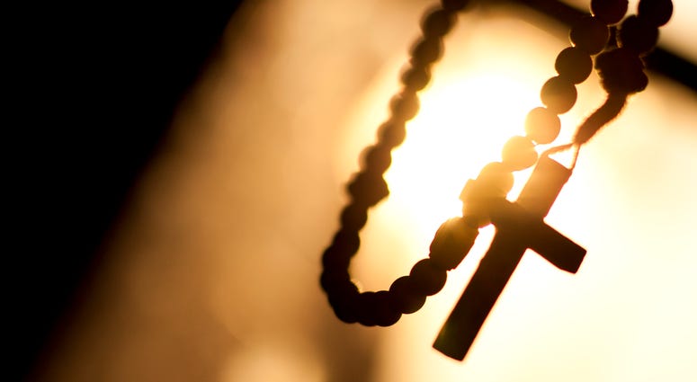 cross on rosary