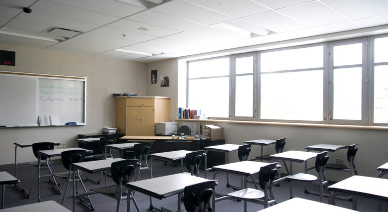 empty classroom