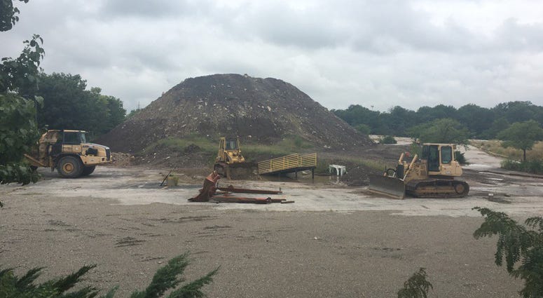 Large dirt mounds on the former Crestwood Mall site could be gone, starting in a couple of weeks.