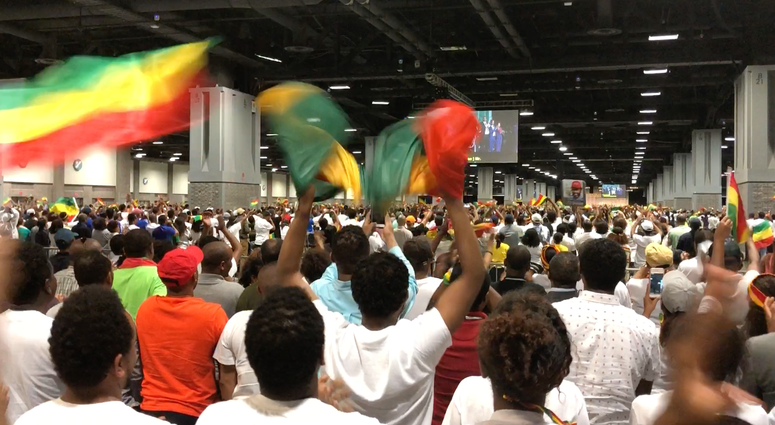Seeing the Ethiopian Prime Minister in Washington, D.C. (Photo by D. Monterrey) Seeing the Ethiopian Prime Minister in Washington, D.C. (Photo by D. Monterrey)