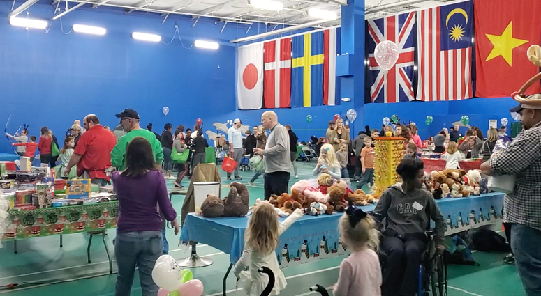 party of families of kids with cancer