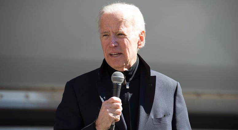 Joe Biden Mar 24, 2018; Wilmington, DE USA; Joe Biden gives his remarks during the March for Our Lives protest at Rodney Square in Wilmington.