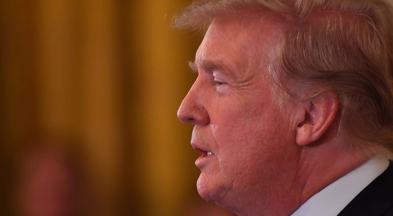 At the White House, President Donald Trump announces his nomination of Brett Kavanaugh for the Supreme Court of the United States.