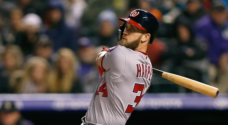 Washington Nationals outfielder Bryce Harper Washington Nationals outfielder Bryce Harper