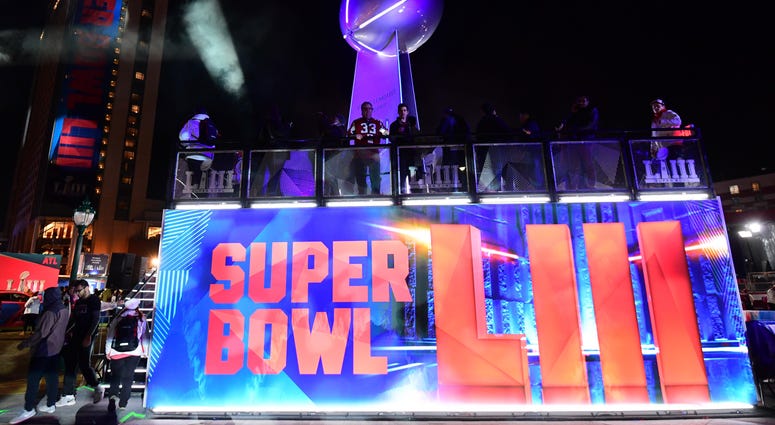 General overall view of replica Vince Lombardi trophy at Super Bowl LIII General overall view of replica Vince Lombardi trophy at Super Bowl LIII