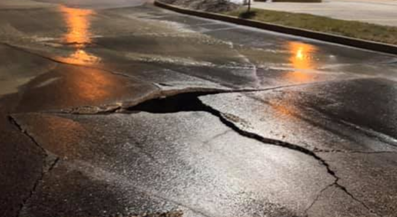 Water main break Water main break